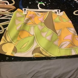 Zara short printed skirt size L